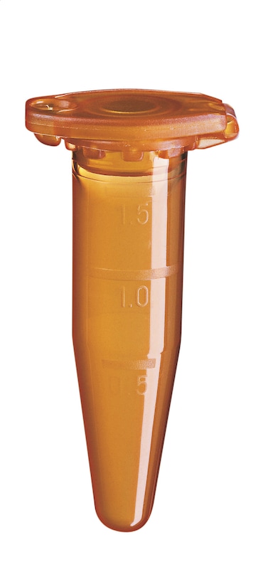 艾本德Eppendorf Safe-Lock Tubes, 1.5 mL, PCR 潔凈級, 琥珀色(光保護(hù)), 1,000 個貨號 0030120191
