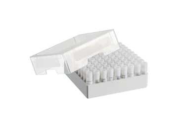 艾本德儲存盒 9 × 9, 可放置 81  個螺旋蓋（凍存）管， 1  –  2  mL，3  件，高 53  mm，2  英寸，聚丙烯材料，可耐受最低 -86  °C，可高溫高壓滅菌，帶蓋子并具有數(shù)
