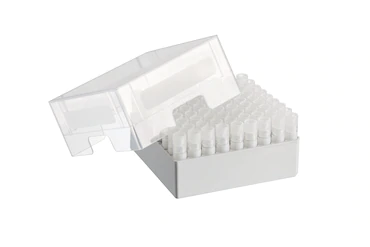 艾本德儲存盒 9 × 9, 可放置 81  個螺旋蓋（凍存）管， 3   mL，2  件，高 76  mm，3  英寸，聚丙烯材料，可耐受最低 -86  °C，可高溫高壓滅菌，帶蓋子并具有數字字母標識
